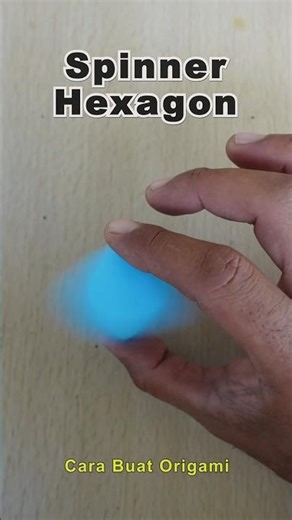 Origami Spinner Hexagon #diy #papercraft #origami #origamitutorial