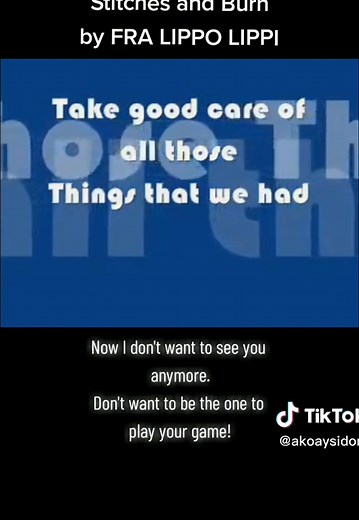 FRA LIPPO LIPPI - Stitches and Burn Lyrics