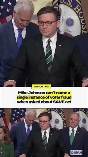 Speaker Can’t Name ONE Fraud Case