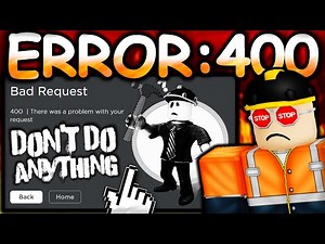 If you encounter this new error DON'T DO ANYTHING! (ROBLOX ERROR 400 EXPLAINED)