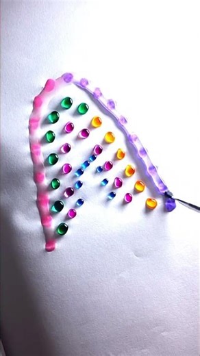 Creative Waterdrops #satisfying #waterdrops #art funny #drawing #dots connections #shorts #mix