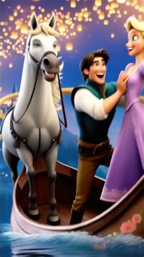 Tangled blooper (they lost the horse) #disney #magic #funny #ai #shorts