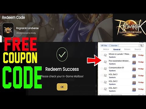 HOW TO REDEEM FREE COUPON CODES I GUIDE FOR BEGINNERS I RAGNAROK LANDVERSE