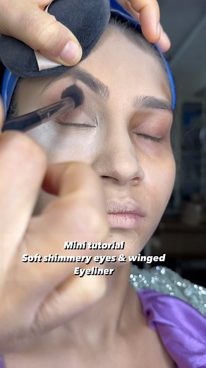 Mini tutorial for soft shimmery eyes & winged liner | Ekta Bakshi Makeovers