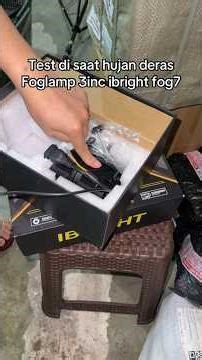REVIEW OF THE BILED FOGLAMP IBRIGHT ZE FOG 7 DURING THE RAIN 🥶