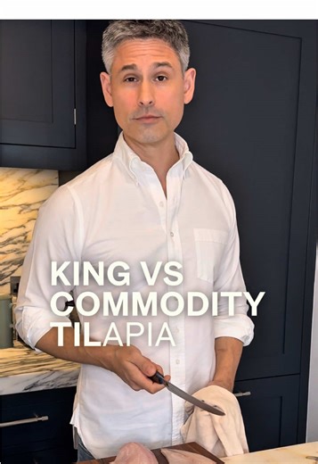 What is the real difference between a commodity tilapia and a responsibly farmed King Tilapia by @Regal Springs Tilapia I‘ve done the ultimate filleting test: Same technique. Same knife. Same chef. But the results? Very different.! 🔪 🐟 • #tilapia #filletingfish #pescatarian
