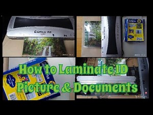 Tutorial of How to use Laminating Machine to laminate ID Card, Pictures & documents