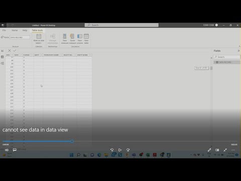 CAN'T FIND DATA IN DATA VIEW IN POWER BI?
