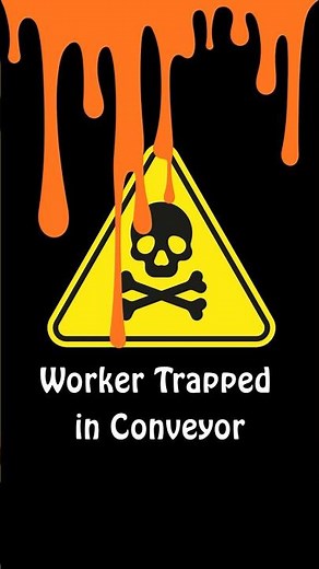 Factory Conveyor Accident Caught on Camera