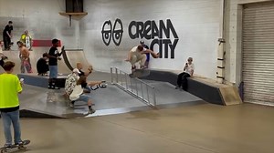 Locals caught some big ones on an old classic we brought back to life last month! 🎣 What features would you like to see make a comeback soon?? #CreamCitySkatepark | Cream City Skateboard Park