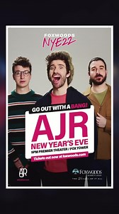 3.2K views · 40 reactions | Our first ever NYE show is on Friday! Going to be playing songs from "Living Room" that we haven’t played in a long time. Tix on sale now. https://ajrmusic.co/ajrnye | AJR | Facebook