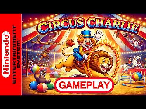 🔴Circus Charlie (NES) – Full Gameplay No Commentary | Classic Retro Game