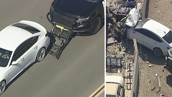 Driver dead after IE chase ends in violent crash, standoff