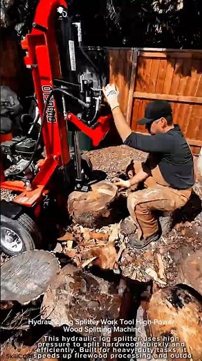 Hydraulic Log Splitter Work Tool High Power Wood Splitting Machine #worktool