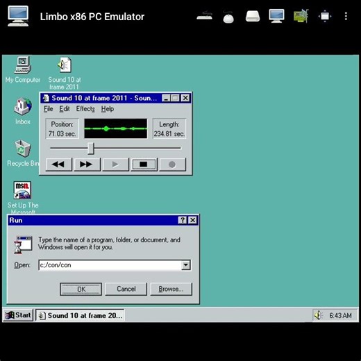 แกล้ง Windows 95 ให้จอฟ้าด้วยคำสั่งลับ! (Limbo x86)