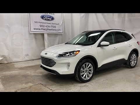 White 2021 Ford Escape TITANIUM HYBRID Review - MacPhee Ford