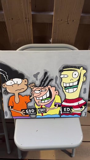 ed,edd, & eddy cartoon canvas 💛 #fyp #foryou