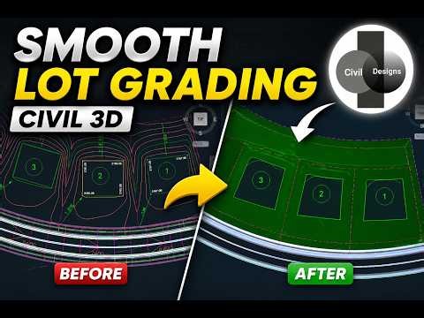 How to Smooth Lot Grading Surface in Civil 3D | Easy Method
