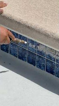 ITS MAGIC! Amazing way to clean the calcium off your pool tile!