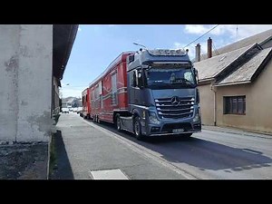 Départ des convois du cirque AMAR (Famille CAPLOT) Saint-Flour vers Aurillac le 25 mars 2026