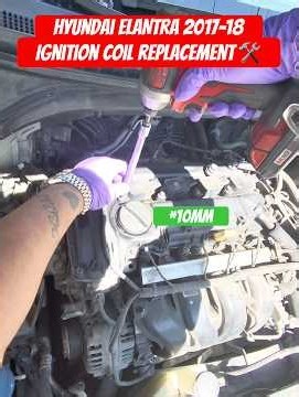 Hyundai ELANTRA ignition coil replacement🛠️💯￼#shortvideo #hyndai #elantra #honda #ignitioncoil