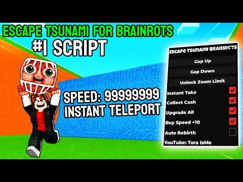 Escape Tsunami for Brainrots Script – Instant Teleport, Remove Tsunami, Auto Farm, God Mode (No Key)