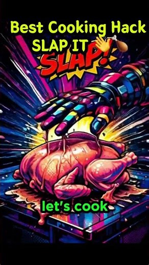 How to Cook a Chicken with ONE Slap 👋🍗 (Physics Gone Wrong) #shorts