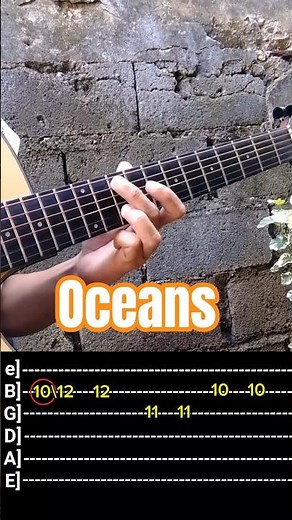 Oceans - Hillsong United (Guitar Tutorial) Tab #guitartutorial #guitarlessons #everyone #music