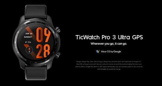 TicWatch Pro 3 Ultra GPS has IHB/AFib detection, 20  sports modes, SDW 4100, and costs $299 - Gizmochina
