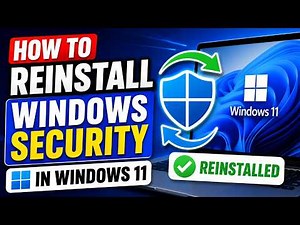 How to Reinstall Windows Security in Windows 11 | Fix Missing Windows Defender