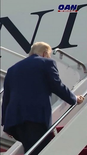President Trump boards Air Force One to attend the dignified transfer ceremony