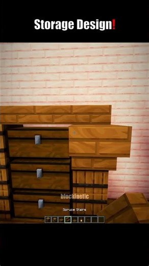 Minecraft Storage Design 🤯 (MONTAGEM HIKARI) #minecraft #shorts