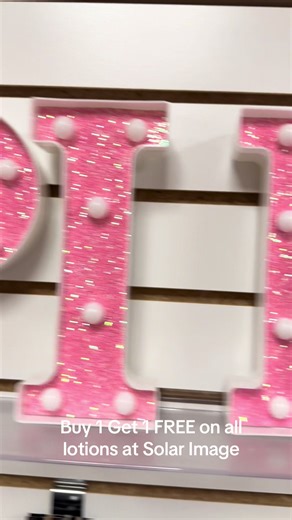 Come in for PINK WEEK Today through Nov 21 at Solar Image to get Buy 1 Get 1 FREE on all tanning lotion bottles or packets. Plus so much more!