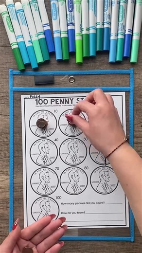 4.7K views · 376 reactions | Here’s an idea for your 100th Day activities! Grab it on ETTC Premium, and get Unlimited Printables today! https://premium.educationtothecore.com/resource/100th-day-activities-100-penny-stack/ | Education to the Core | Facebook