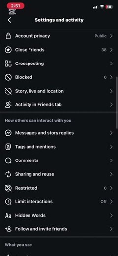 Turn off instant notifications in Instagram