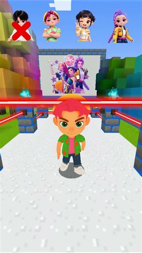 KPop Demon Hunters VS Laser 17 🧐🔥 #shortsvideo #minecraft #kpop