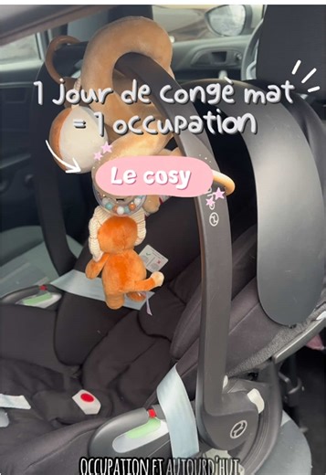 Un jour de Congé maternité = une occupation 👶🚗 Installation du cosy @CYBEX , de la base Isofix, du miroir et de l’organisateur de voiture (Amazon). Lingettes @TWISTSHAKE petites couches, tout est prêt. Et bien sûr… le petit logo bébé à bord 🥹 #cosy #isofix #occupation #grossesse #pregnant