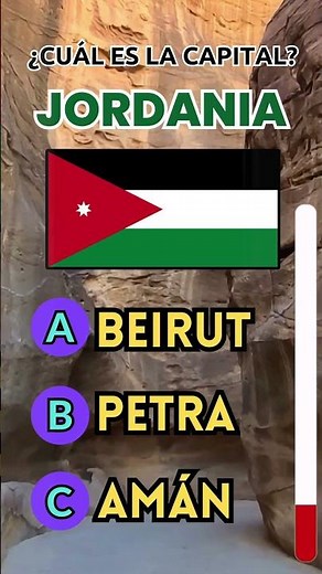 ¿Cuál es la Capital de Jordania? 🇯🇴