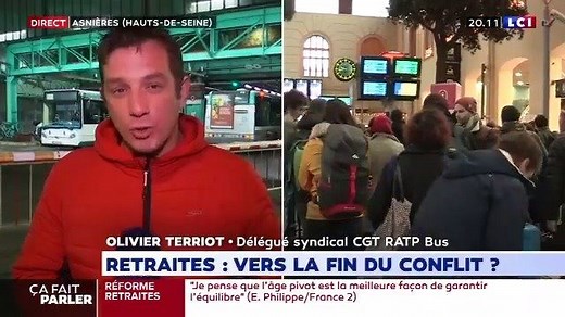OLIVIER TERRIOT Délégué du personnel CGT RATP Bus S'énerve sur l'âge " pipeau " | Syndicat CGT des Cheminots de Paris Gare de Lyon SNCF