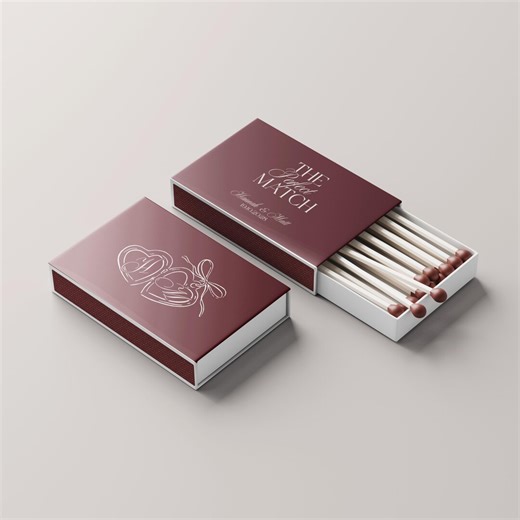 Customizable Wedding Matchbox Template Custom Matchbox Label Favors Perfect Match Perfect Match Matchbox Wedding Favors Matches - Etsy
