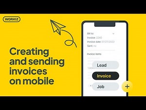 Creating and sending invoices on the mobile app