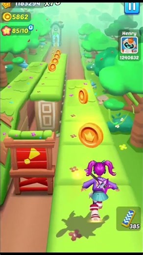Subway princess runner game play jungle me ap # short #