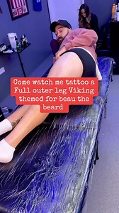 Full outer leg tattoo for @Beau The Beard #legtattoo #legtattoosformen #fyp #uktattooartist #tattoolover #vikingtattoo #tattooideas | astartattoos 001