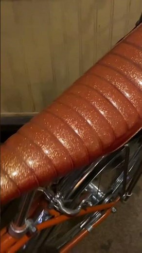 A 1970s Schwinn bicycle with banana seat