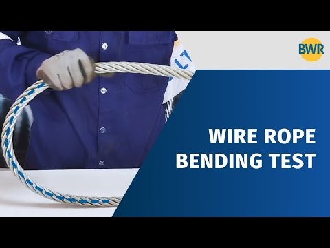 Wire rope bending test