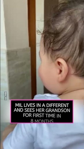 Grandma Sees Grandson For The First Time In Forever 😭