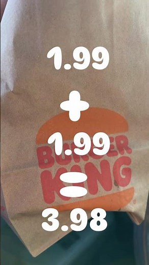 Burger King price change? #vlogmas