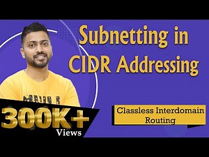 Lec-50: Subnetting in CIDR Addressing | Classless Interdomain Routing in Hindi with Example