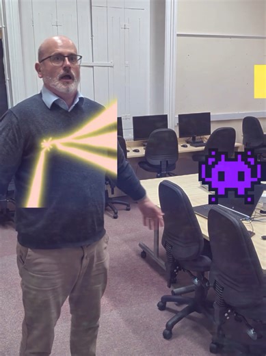 Make Space Invaders 👾 on the micro:bit! Find links to game making tutorials on my YT page here 👉 https://youtube.com/@mrlovellcomp?feature=shared #creativecoding #makinggames #microbit #fyp