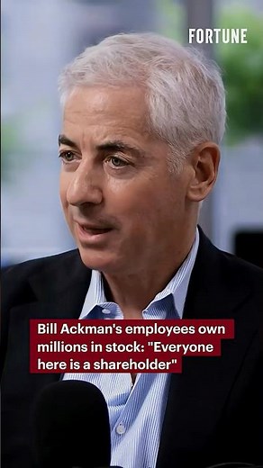 Bill Ackman’s employees own millions in stock: “Everyone here is a shareholder” #stock #leader